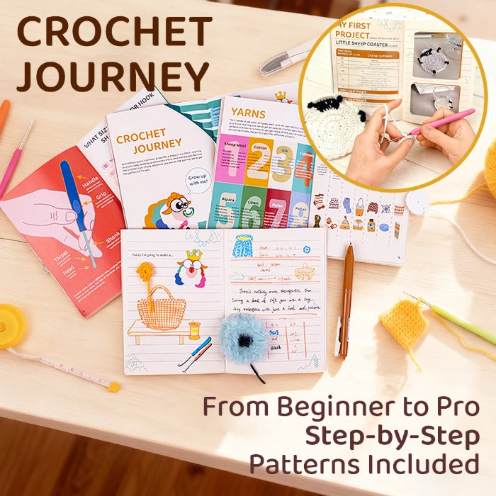 Bundle - Beginner Crochet Kit - 85-Piece Complete Crochet Set