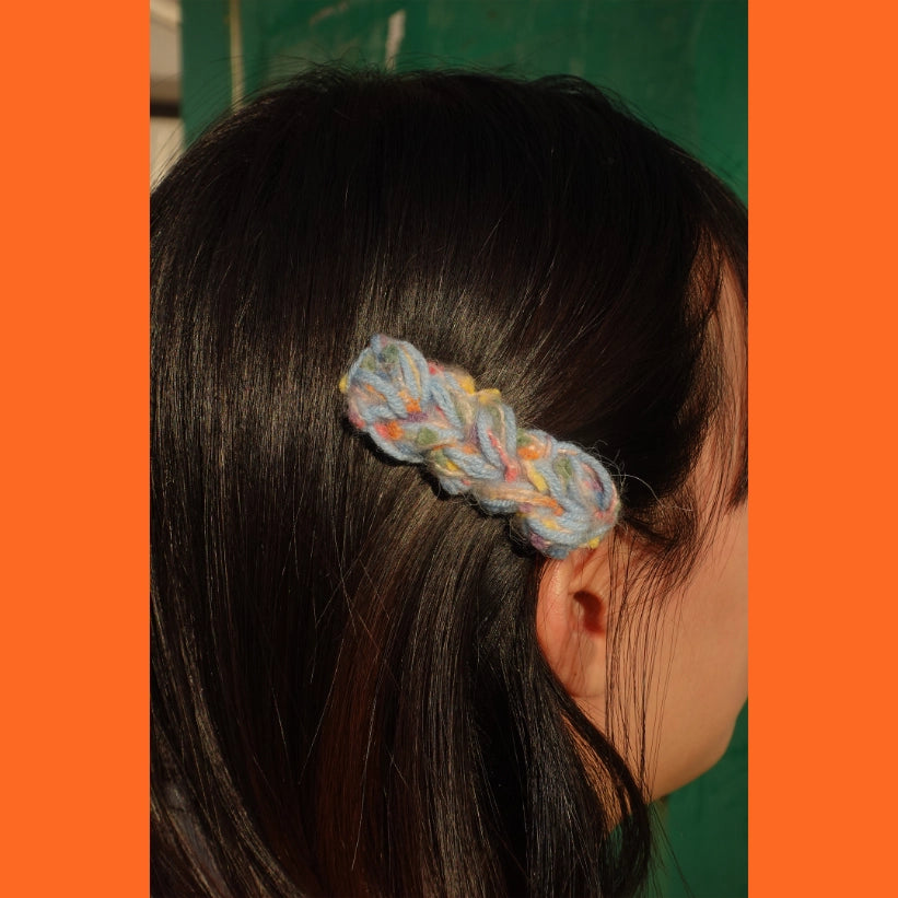 Artisan-Made - Yarn Hair Clip Multiple Colors