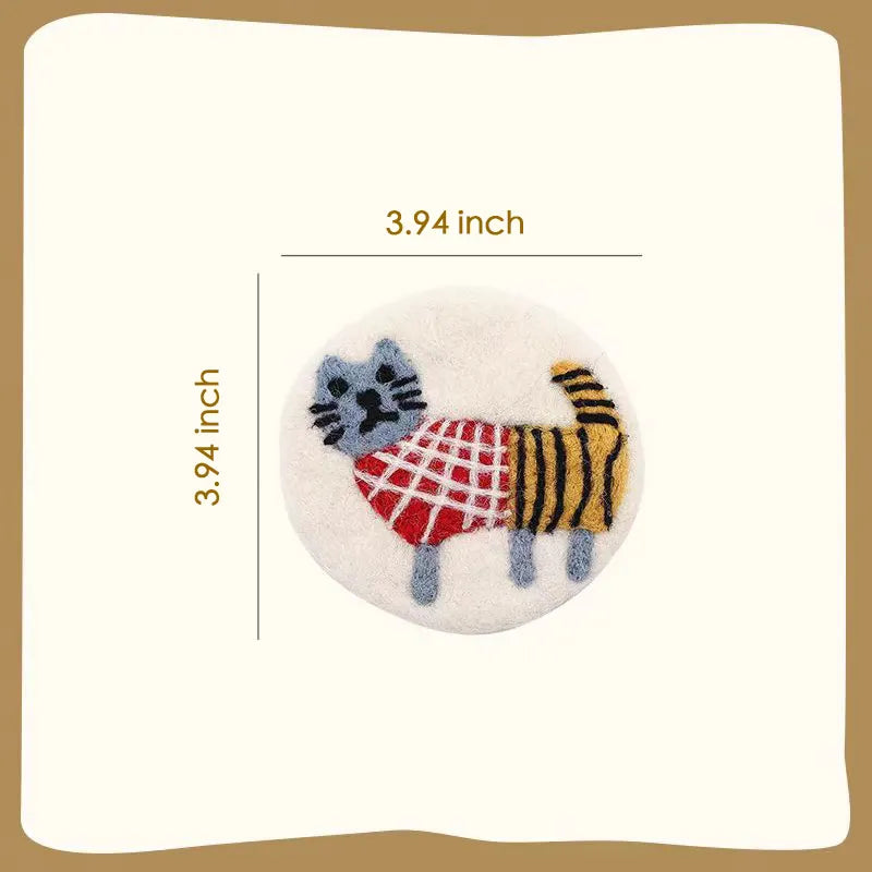 Artisan-Made - Wool Felted Landscape Coaster