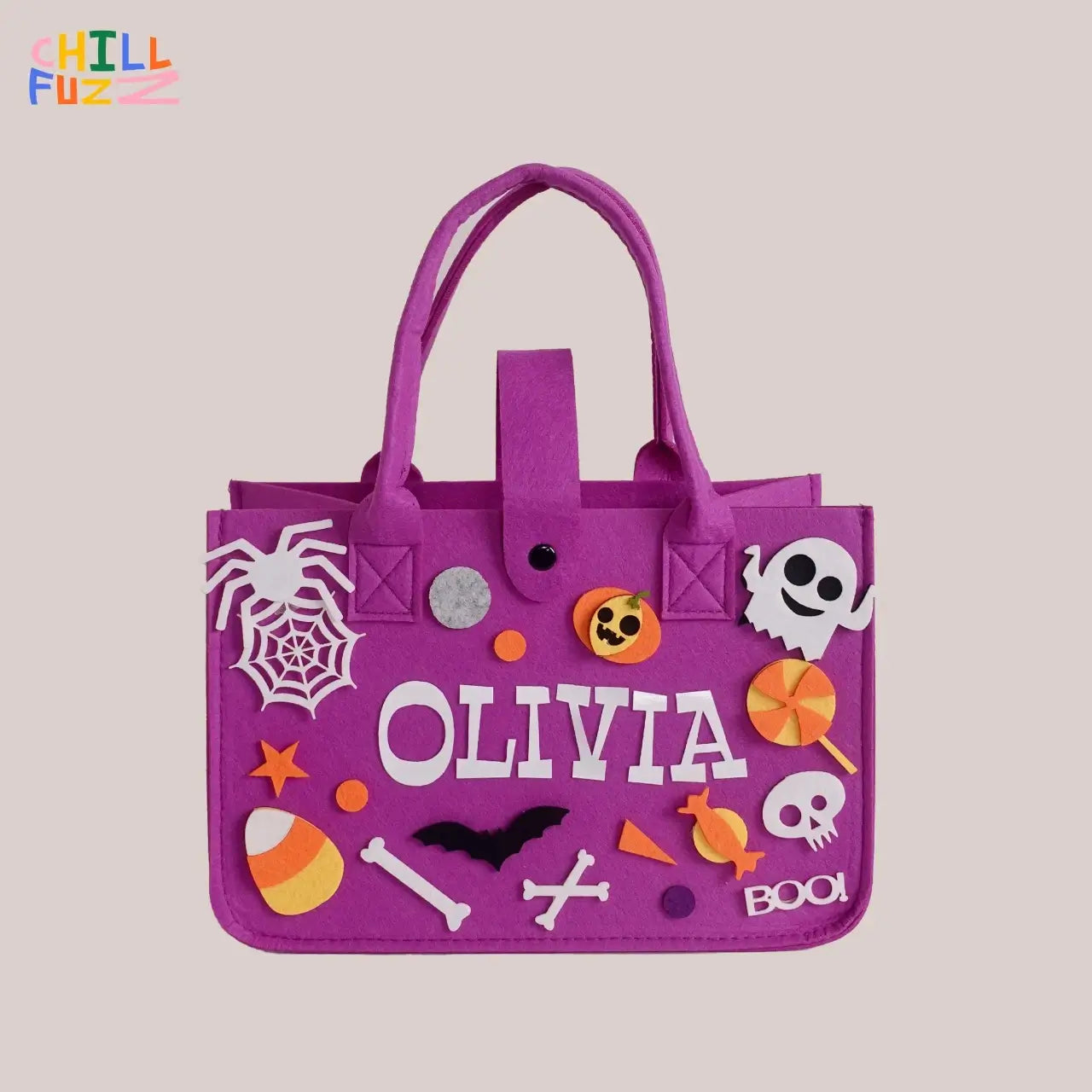 Artisan-Made - Customized Trick or Treat Bag with Name Label