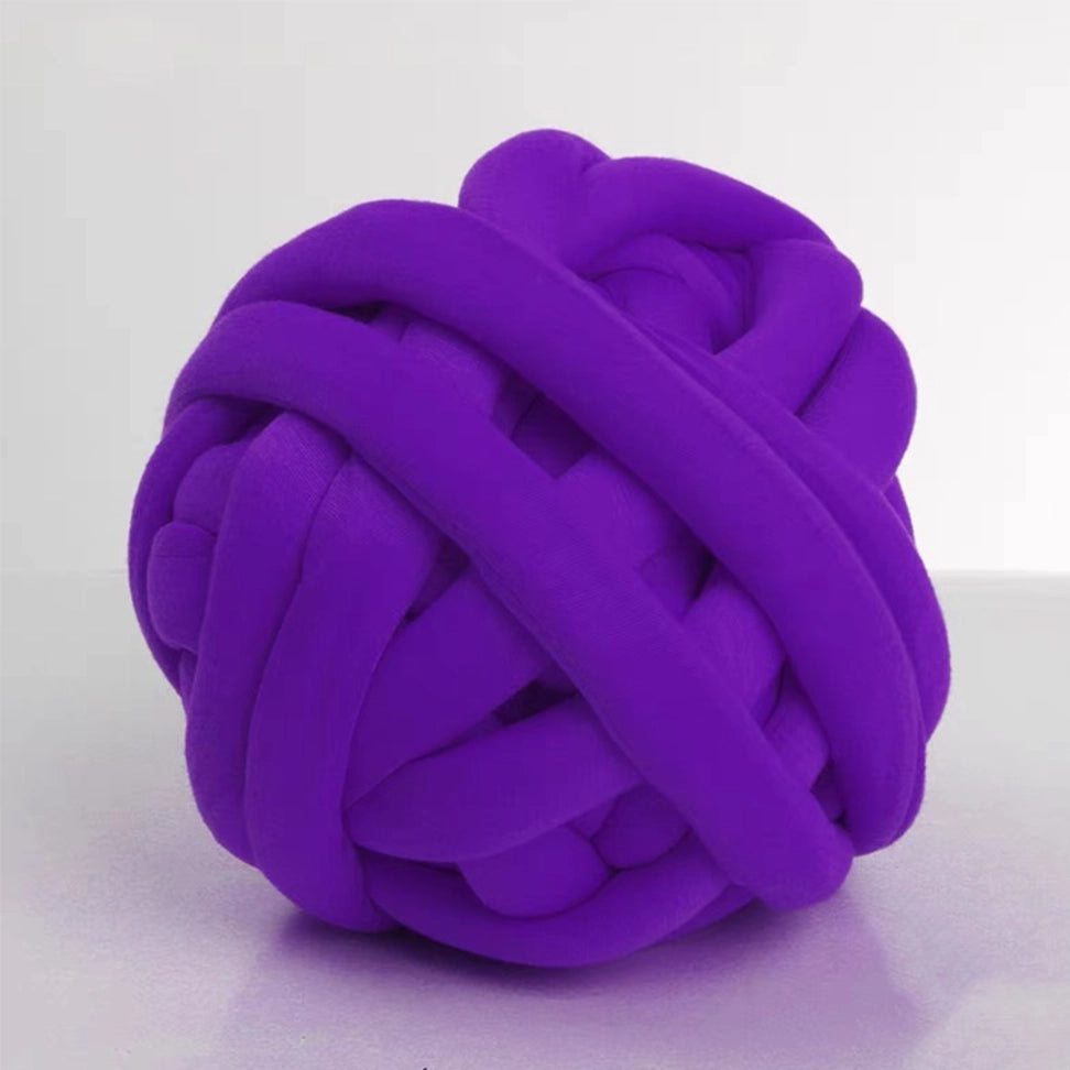 Extra-Thick Tubular Cotton Yarn (250g): Approximately 0.8 inches in diameter, Super Bulky, Arm Knitting