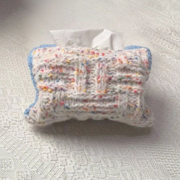 Crochet Kit - Cream Tissue Box