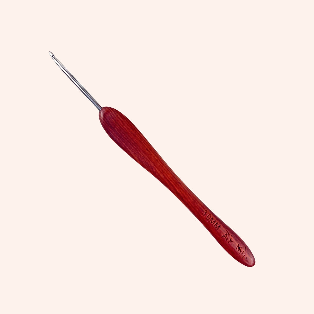 Crochet Tool - Blood Sandalwood  Micro Crochet Hook