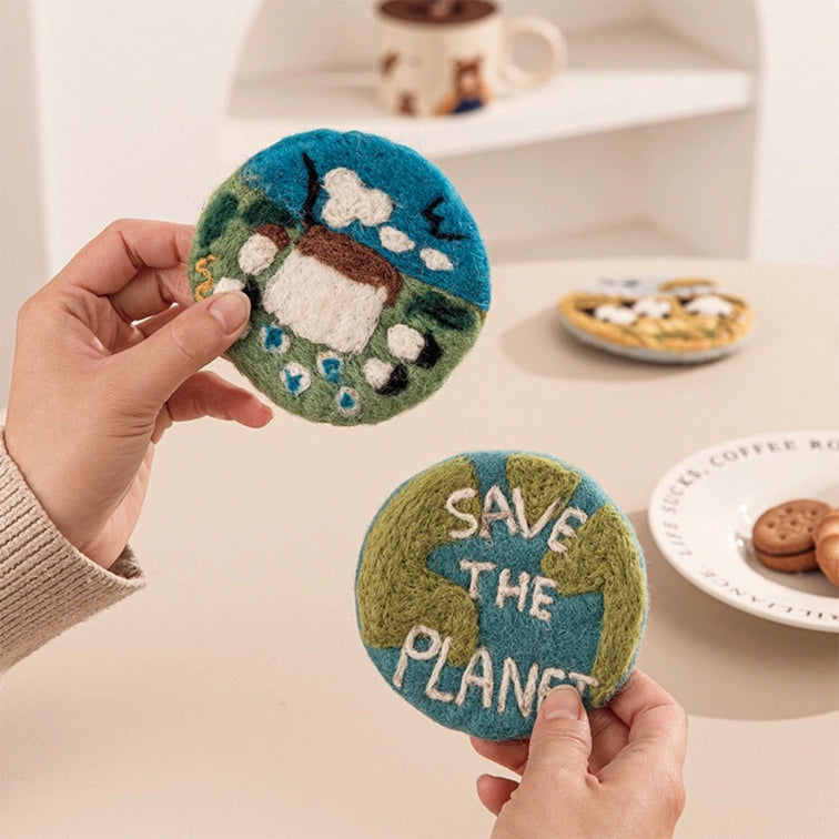 Artisan-Made - Wool Felted Landscape Coaster
