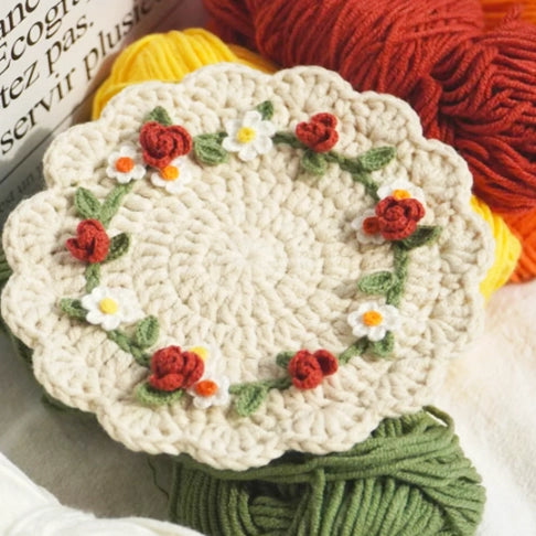 Crochet Kit - Flower Coaster