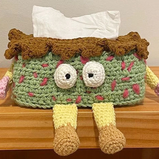 Crochet Kit - Big Eyes Tissue Box