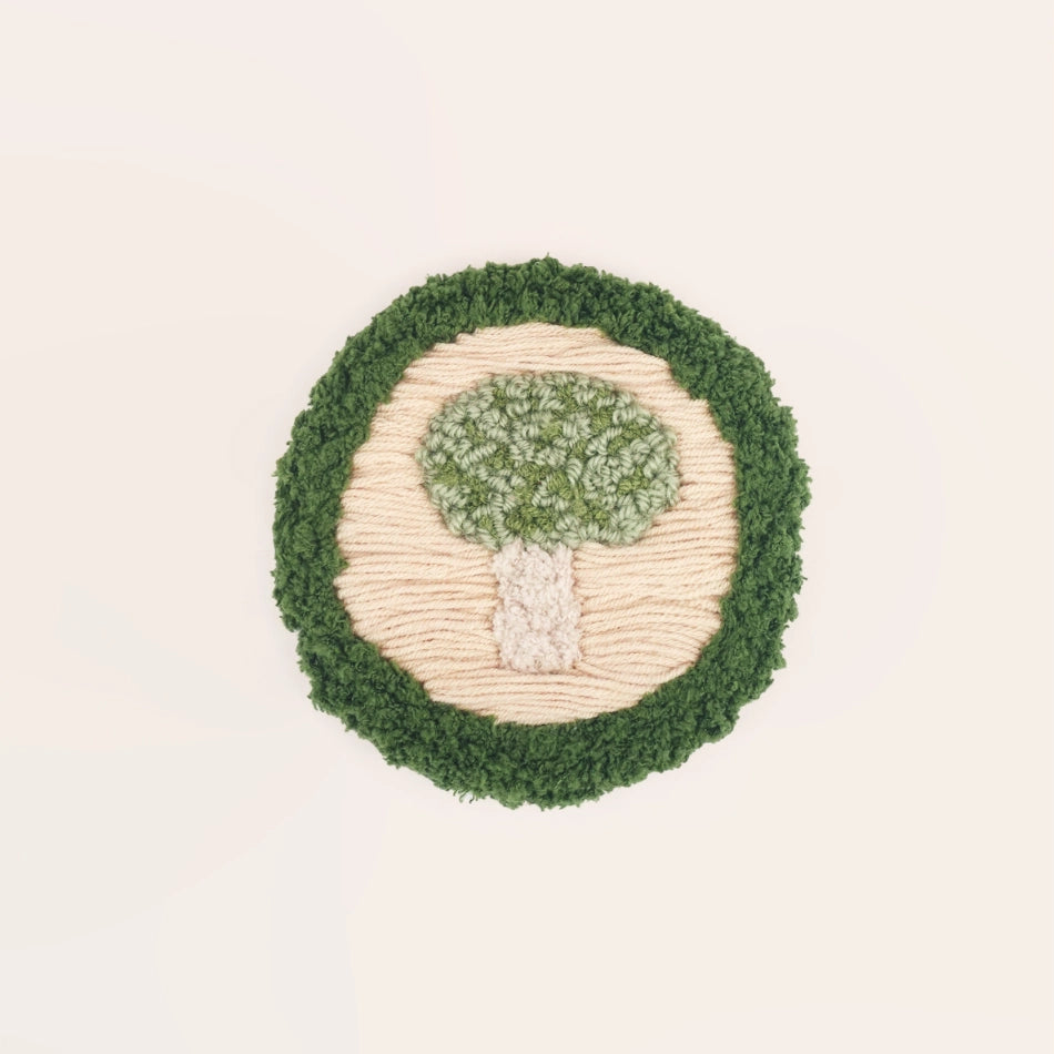 Artisan-Made - Green Mushroom Coaster
