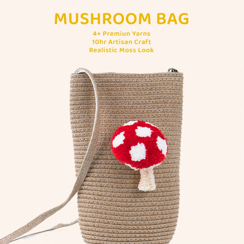 Artisan-Made - Mushrooms Cross-Body Bag