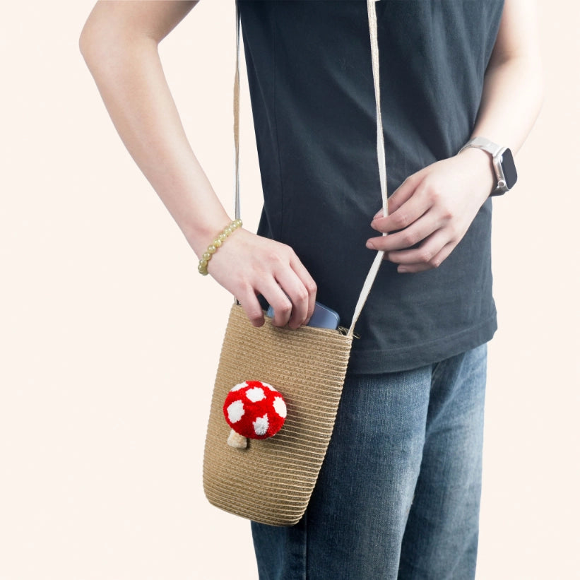 Artisan-Made - Mushrooms Cross-Body Bag