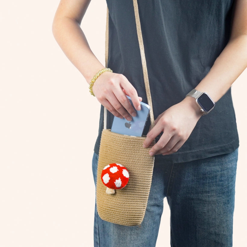 Artisan-Made - Mushrooms Cross-Body Bag