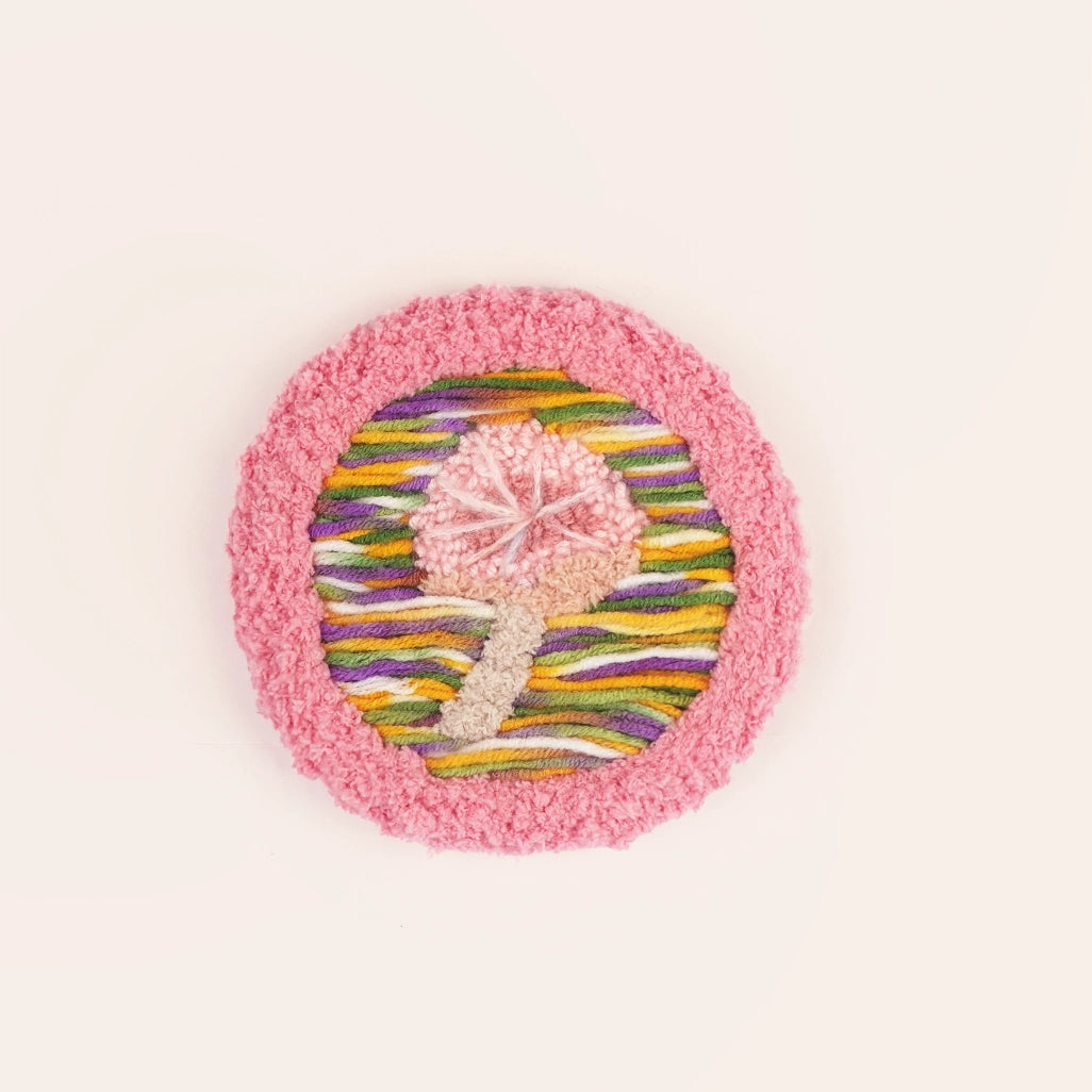 Artisan-Made - Pink Mushroom Coaster