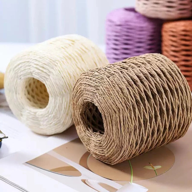 Raffia Straw Yarn For Knitting 100 Grams