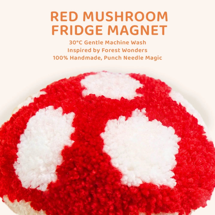 Artisan-Made - Red Mushroom Magnetic Sticker