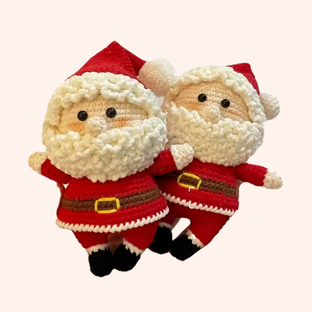 Bundle - 2 Santa Claus Hand Crochet Craft Kits