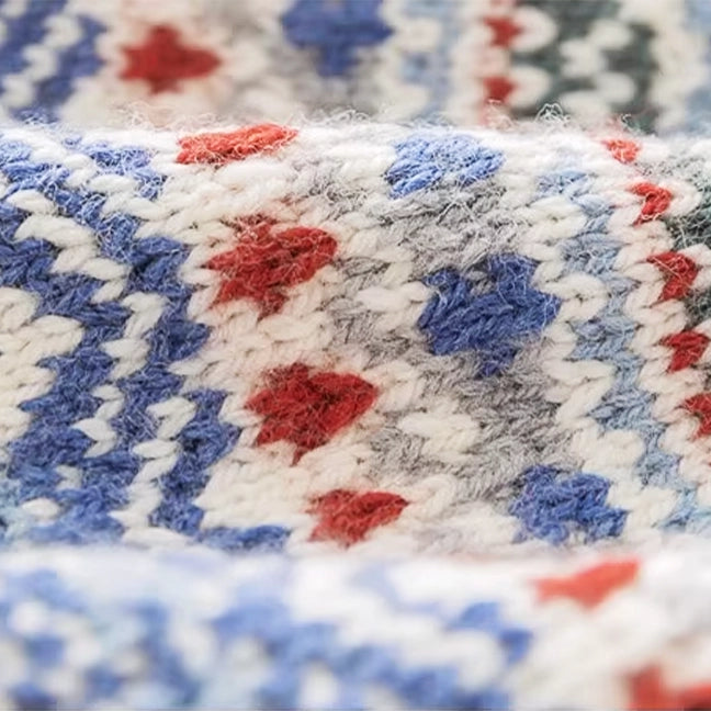 Crochet Kit - Handmade Knitting Material Kit for Christmas-Style Icelandic Circular Yoke Sweaters