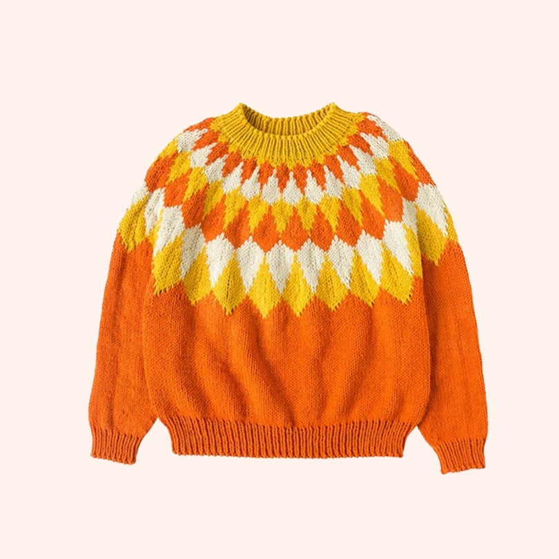 Crochet Kit - Handmade Knitting Material Kit for Lopi Yoke-Jacquard Sweaters