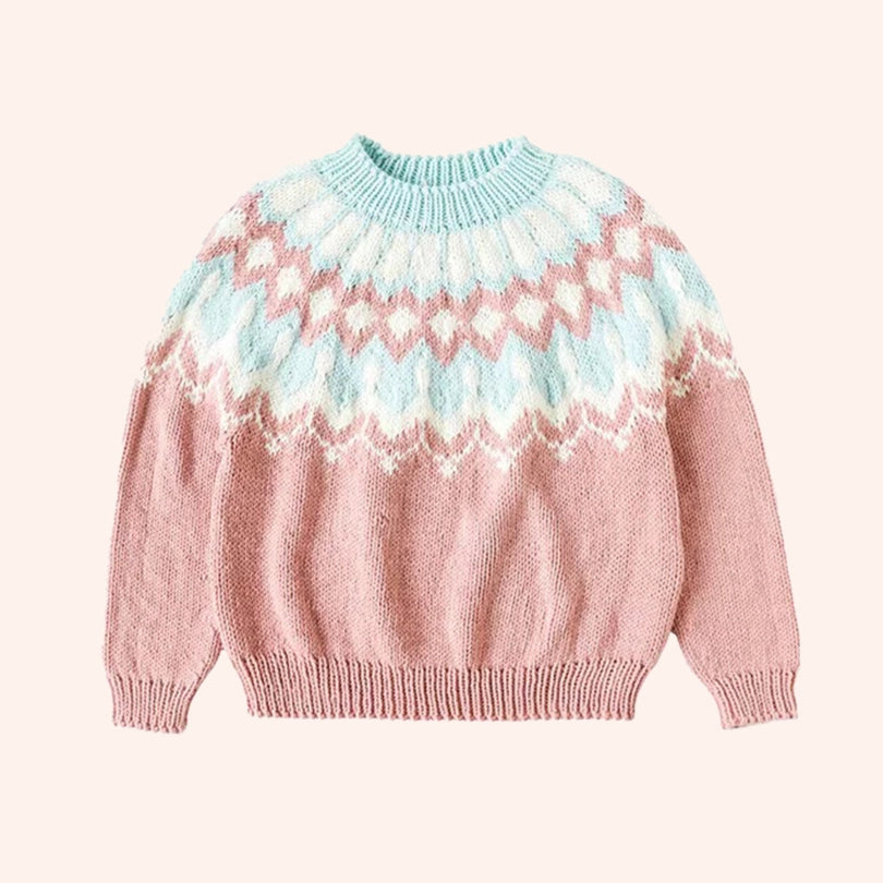 Crochet Kit - Handmade Knitting Material Kit for Lopi Yoke-Jacquard Sweaters