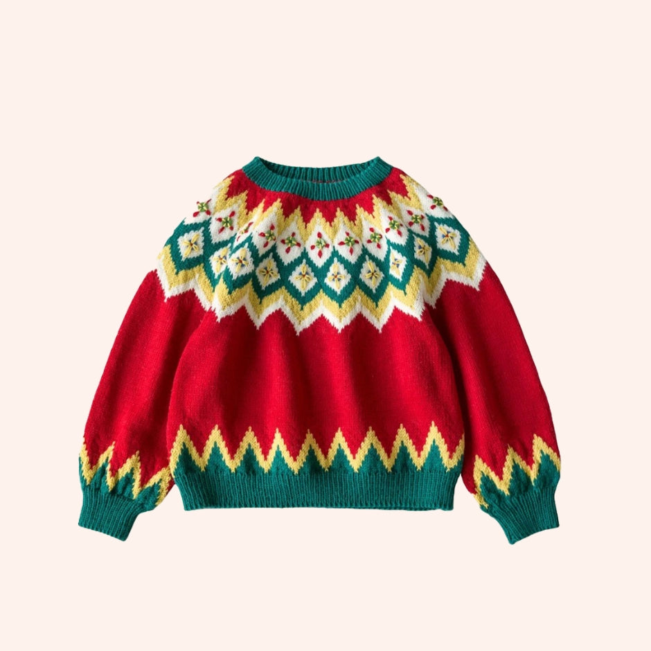 Crochet Kit - Handmade Knitting Material Kit for Charlotte Argyle-Jacquard Sweaters