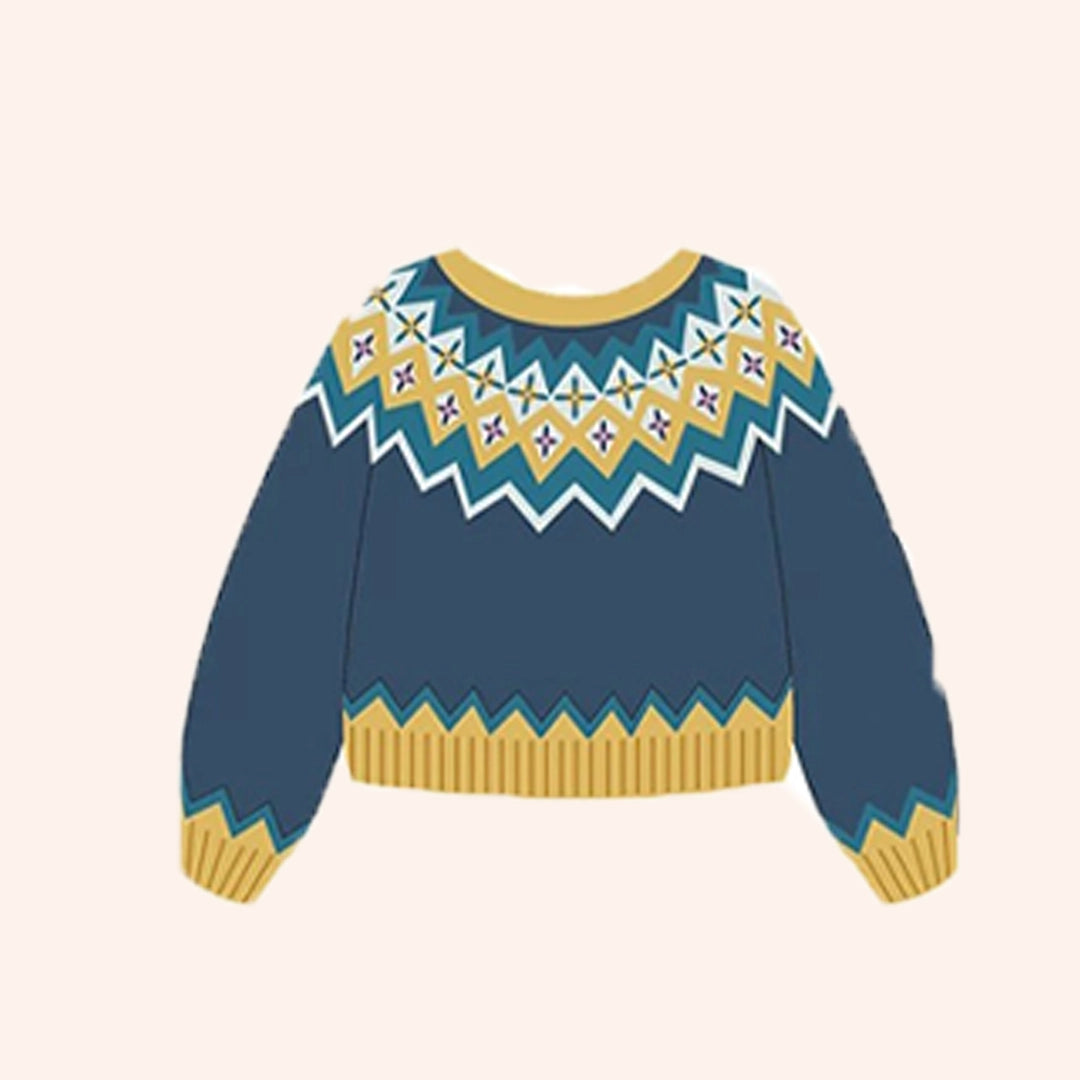 Crochet Kit - Handmade Knitting Material Kit for Charlotte Argyle-Jacquard Sweaters