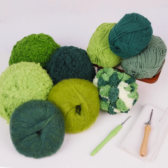 Bundle - Yarn Set Of 9 - Green