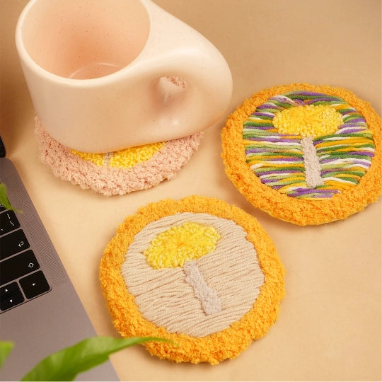 Bundle - Yarn Set Of 9 -Yellow And Brown