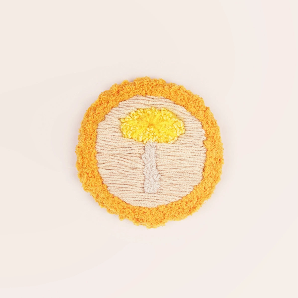 Artisan-Made - Yellow Mushroom Coaster