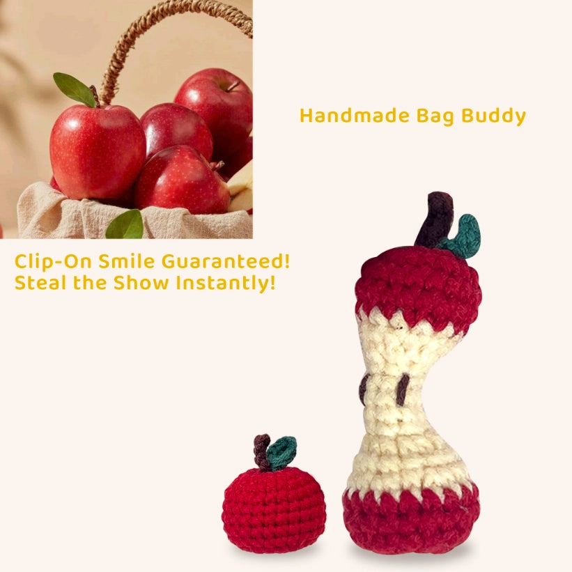 Artisan-Made - Sweetest Cider Pal Crocheted Bag Charm