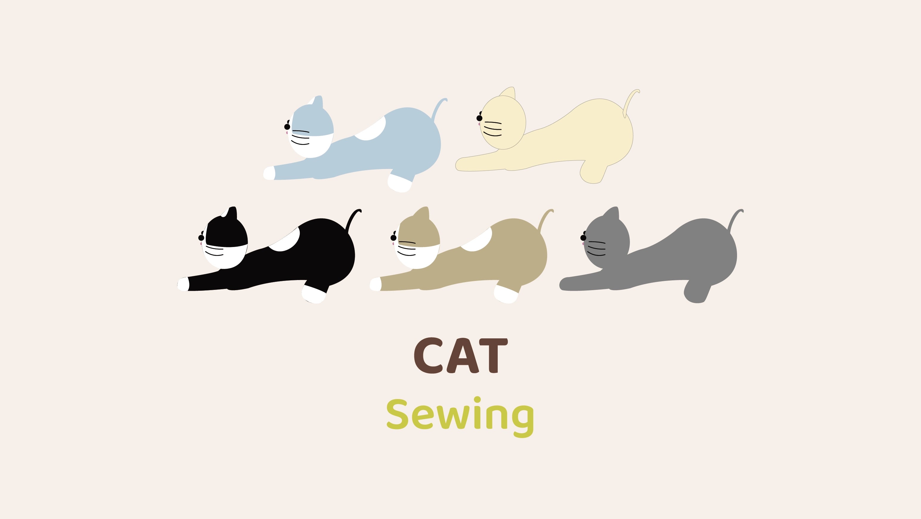 Yoga Cat Sewing