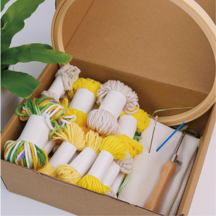 Bundle - Yellow Mushroom Coaster Crochet Kit Set of 3