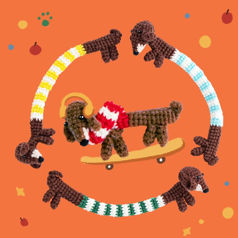 Bundle - Dachshund Crochet Kit Set of 4