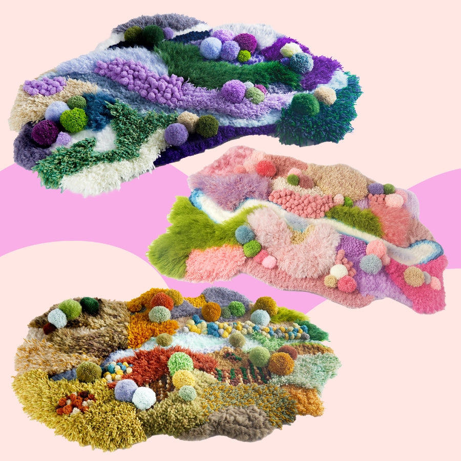 Bundle - Finished Products: Select 2 Moss Rugs & 1 Mushroom