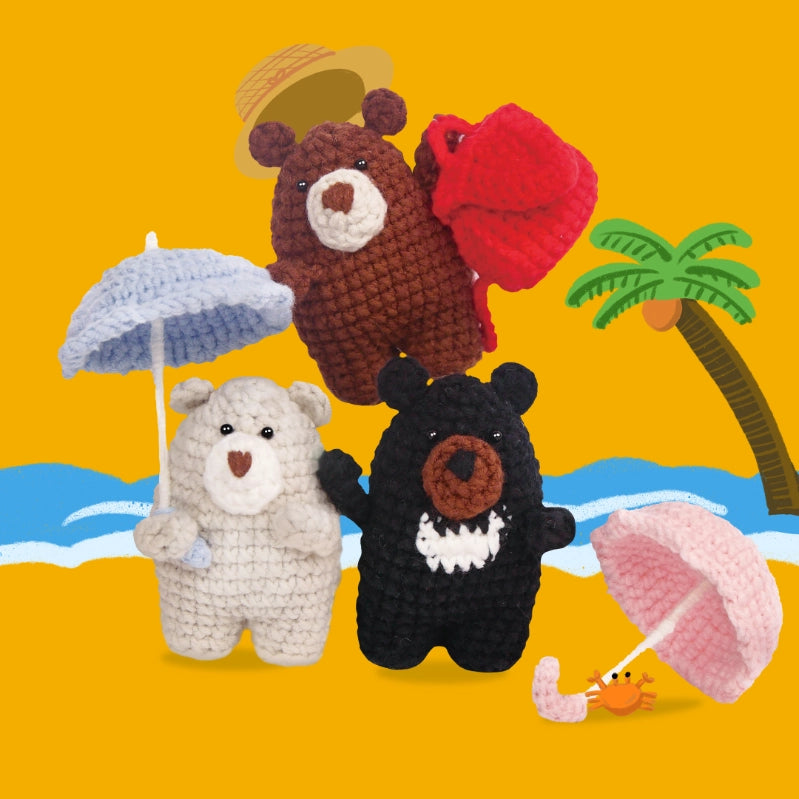 Bundle - Bear Crochet Kit Set of 3