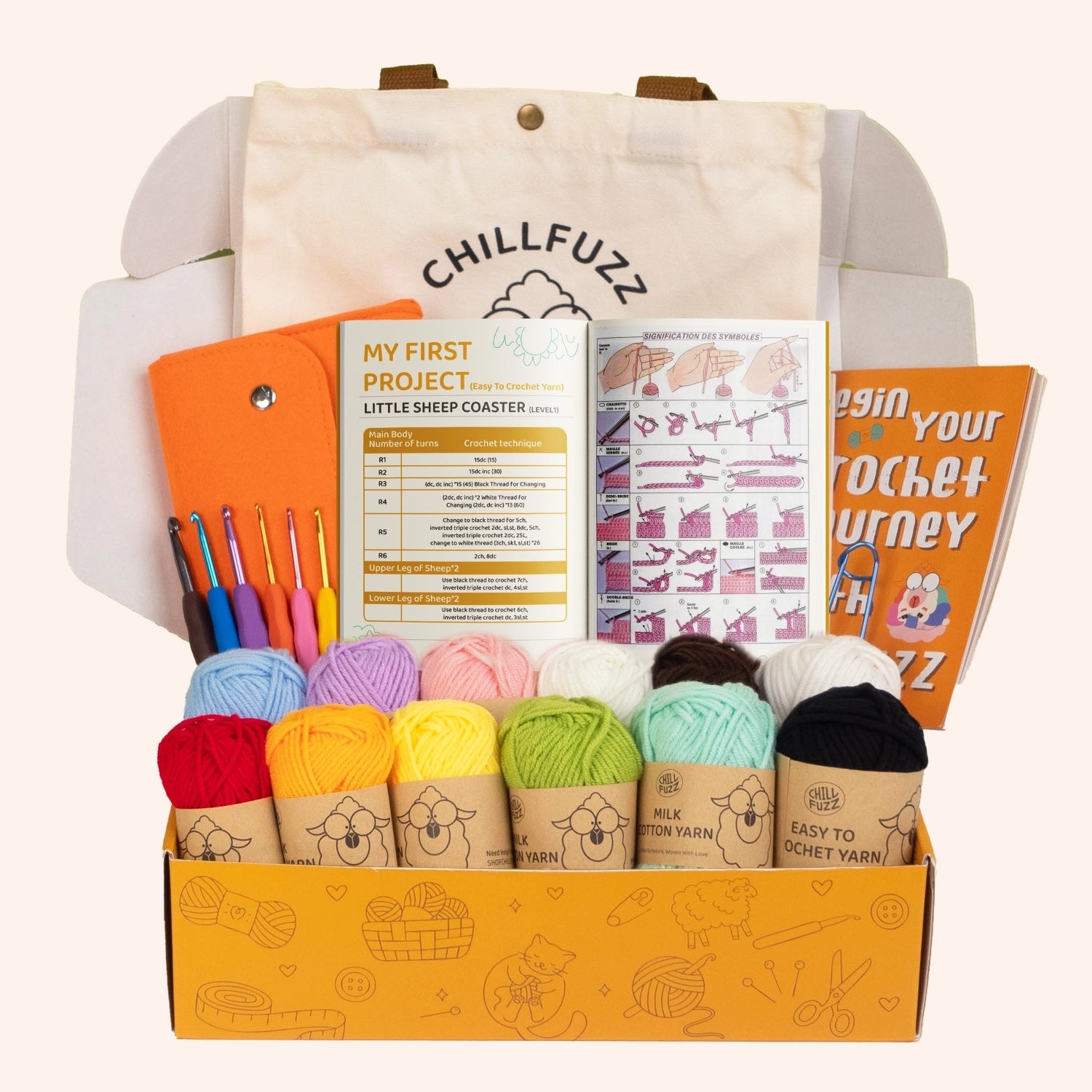 Bundle - Beginner Crochet Kit - 85-Piece Complete Crochet Set