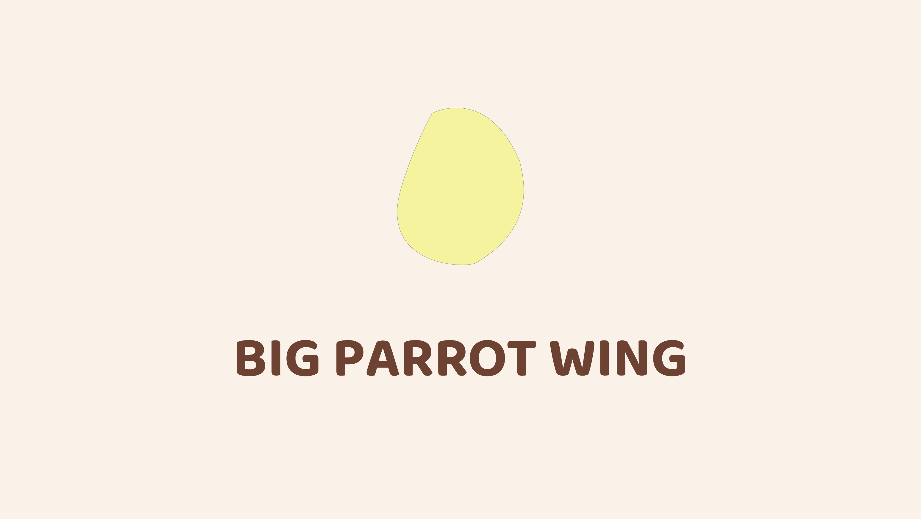 Big Parrot Wing