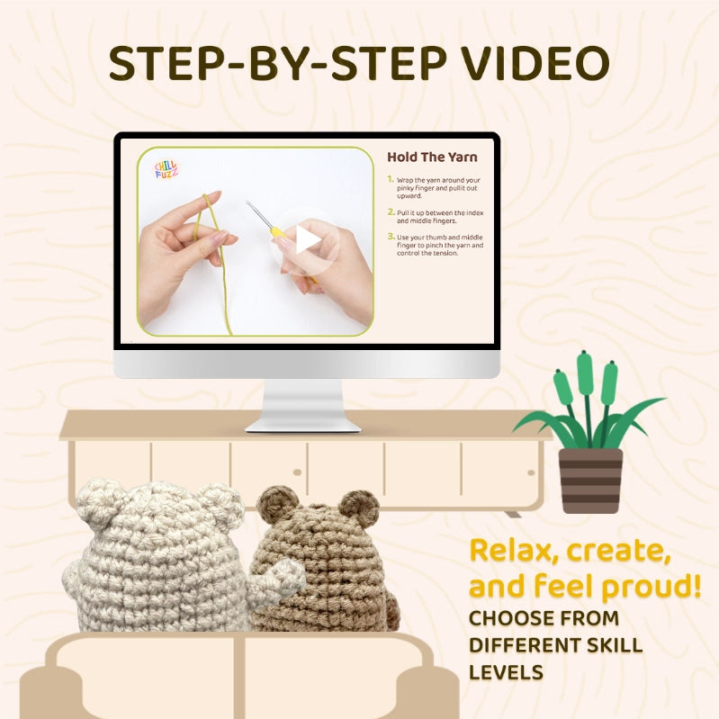 Bundle - Bear Crochet Kit Set of 3