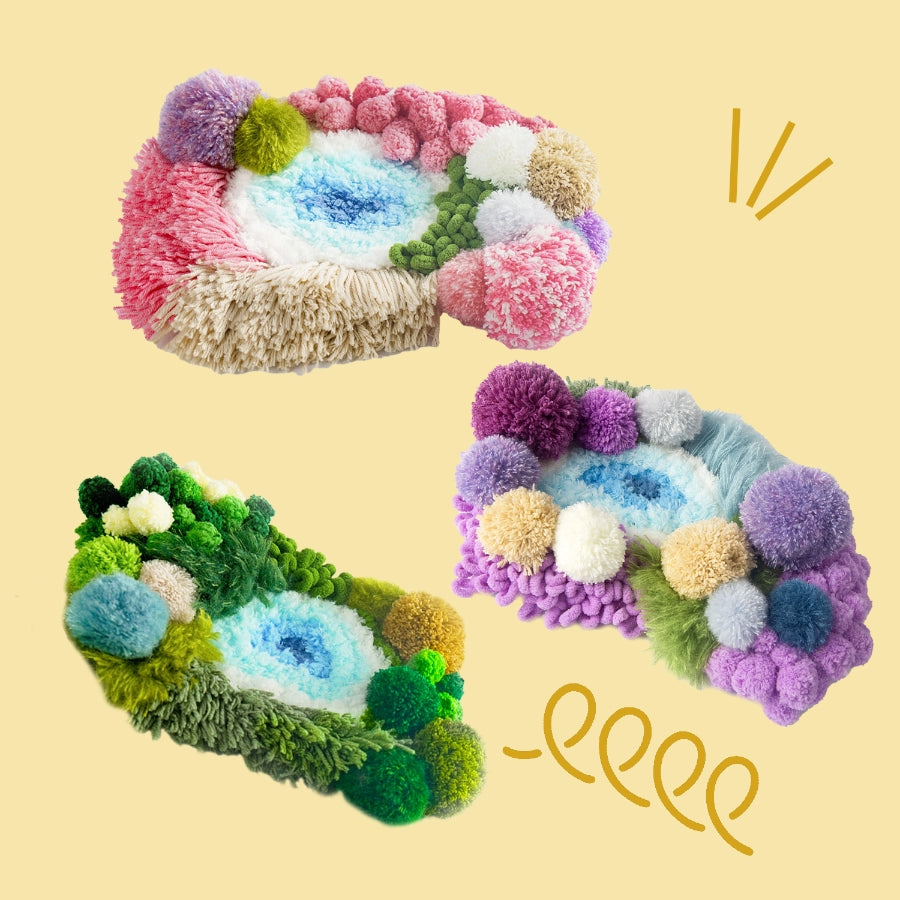 Bundle - Finished Products: 3-Piece Moss Coasters Set