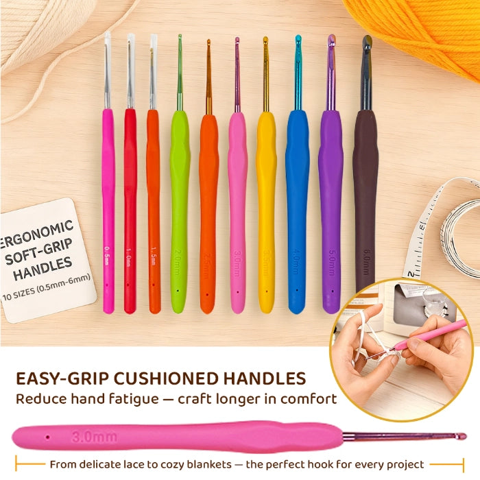 Bundle - Beginner Crochet Kit - 85-Piece Complete Crochet Set