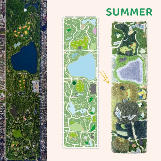 Artisan-Made - New York Central Park (Spring & Summer) Rug