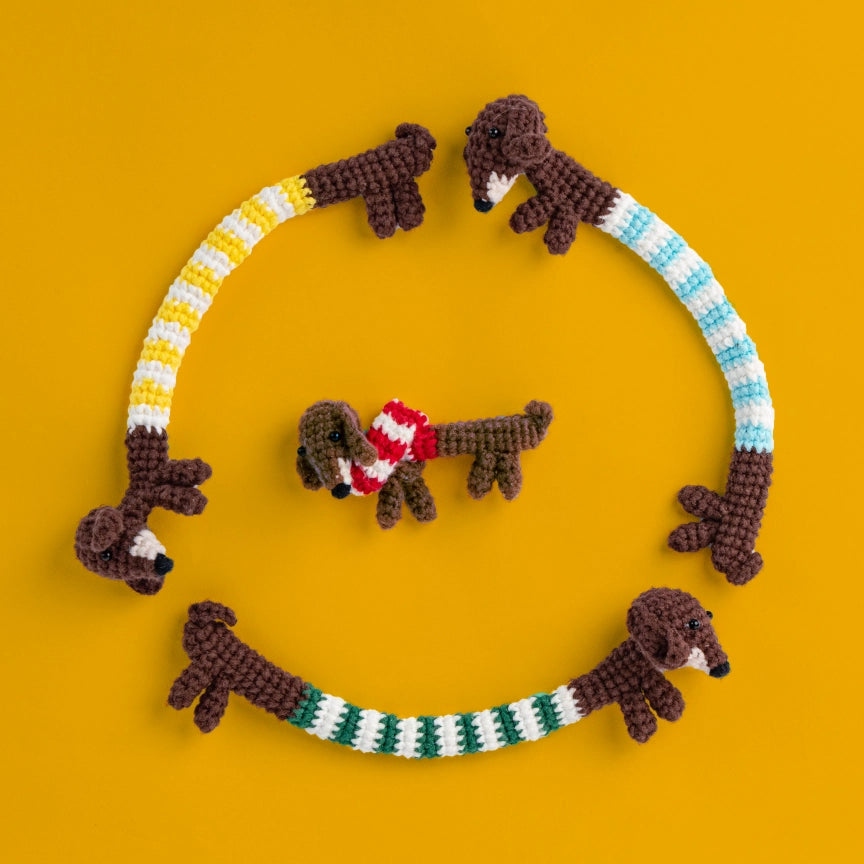 Bundle - Dachshund Crochet Kit Set of 4