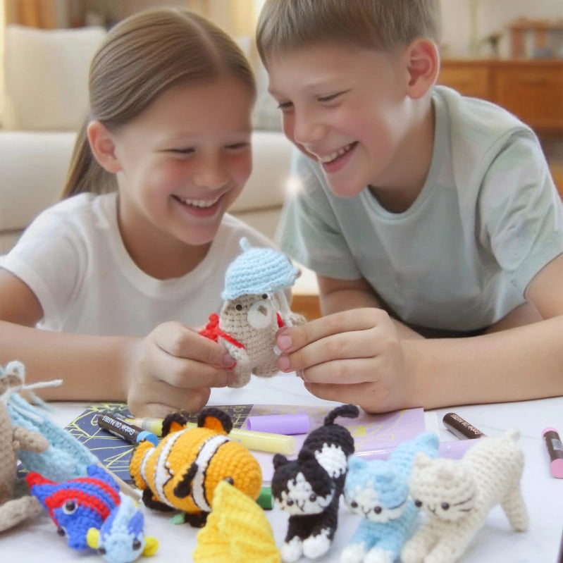 Bundle - Yoga Cat Crochet Kit Set of 5