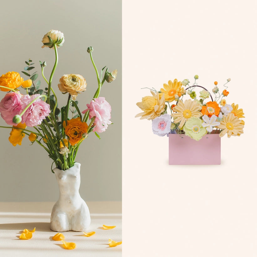 Artisan-Made - Basket Bouquet