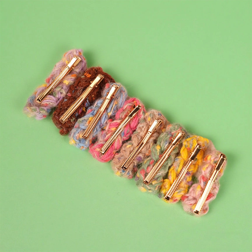 Artisan-Made - Yarn Hair Clip Multiple Colors