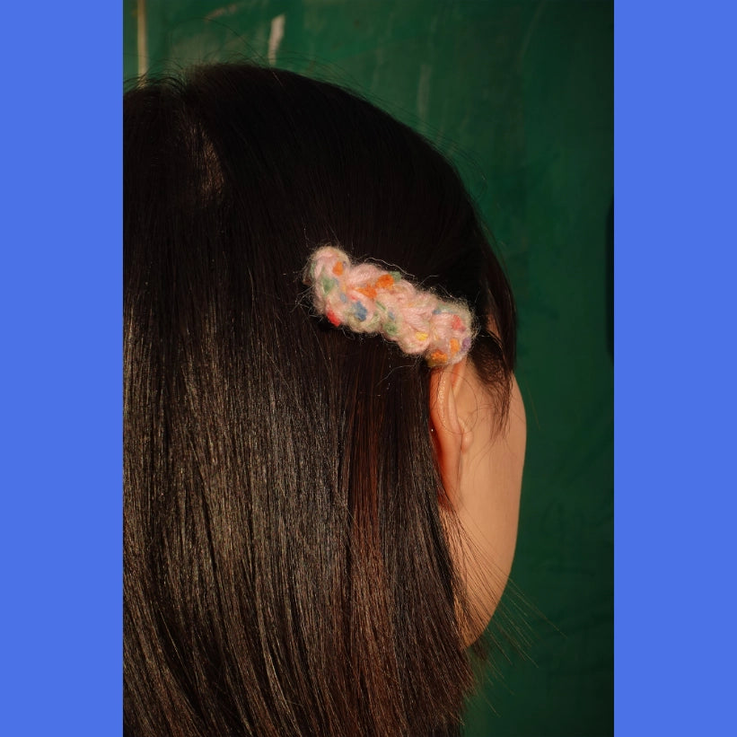 Artisan-Made - Yarn Hair Clip Multiple Colors