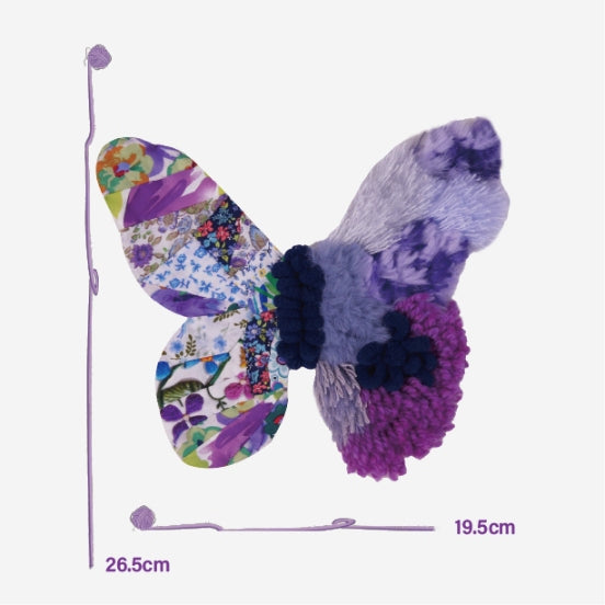 Latch Hook Kit - Colorful Butterflies