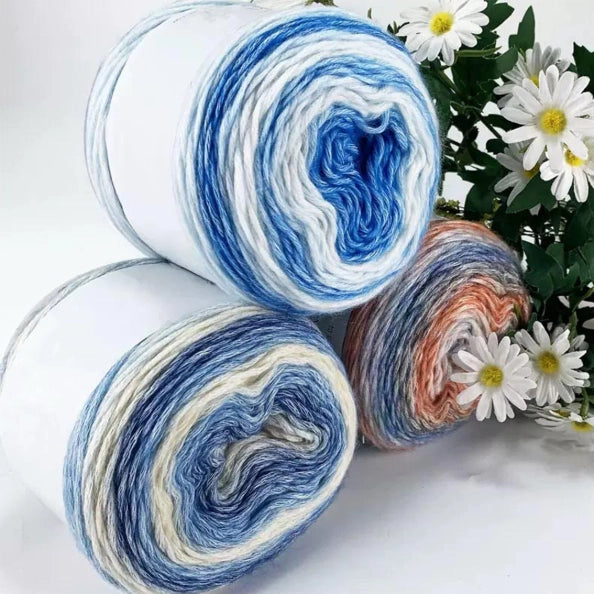 Gradient Segment-Dyed Cake Yarn 100 Grams