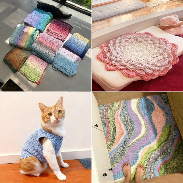 Gradient Segment-Dyed Cake Yarn 100 Grams