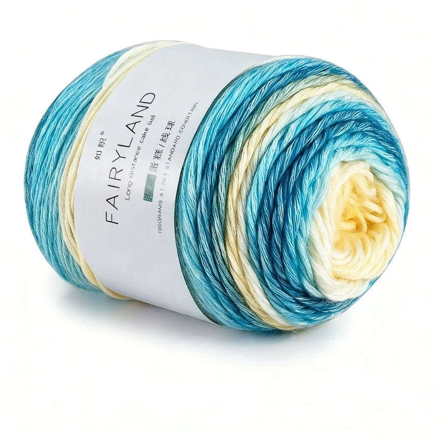 Gradient Segment-Dyed Cake Yarn 100 Grams