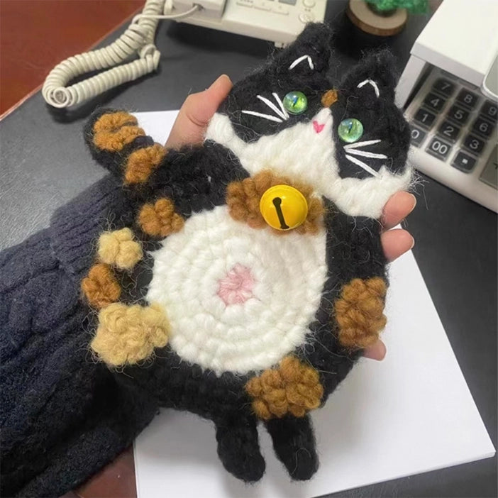 Crochet Kit - Cat-shaped Coaster