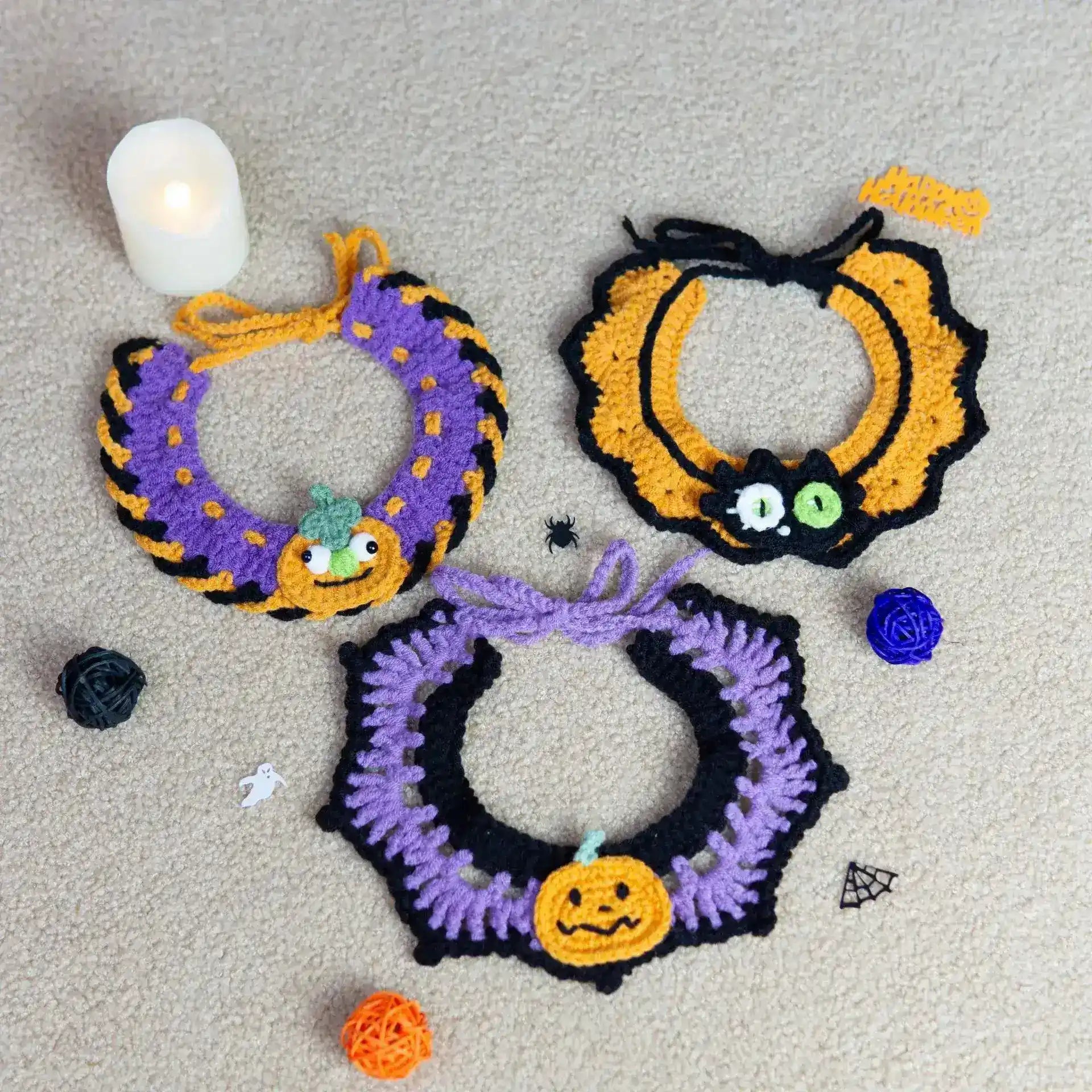 Artisan-Made -  Pets Costume Pumpkin Collar