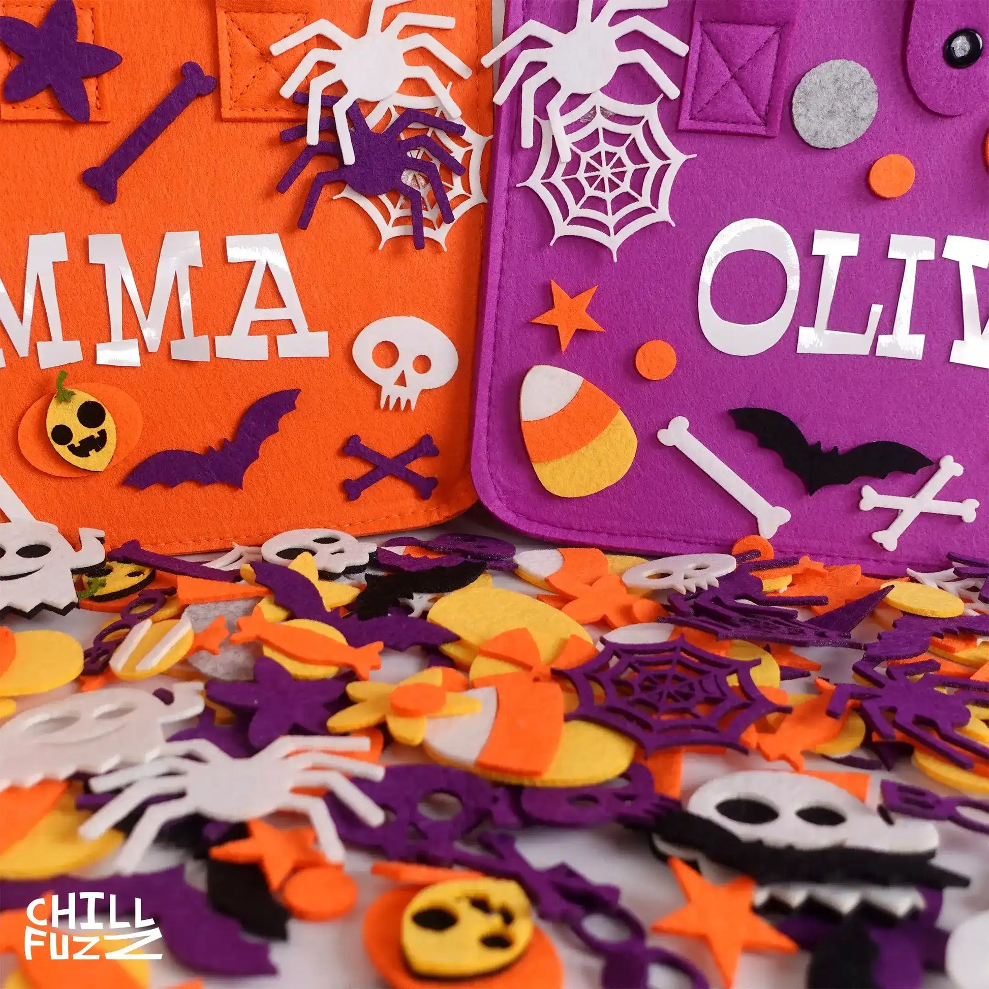 Artisan-Made -  Customized Trick or Treat Bag with Name Label